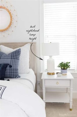 How Tall Should Nightstand Lamps Be: A Journey Through Light and Imagination